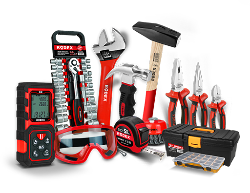 Rodex Tools, отвечает всем потребностям профессионалов с различными видами ручных инструментов, такими как; Губцевые инструменты, Ключи, Ножницы и Режущие инструменты, Пилы, Отвертки, Инструменты для технического обслуживания, Биты, Средства индивидуальной защиты, Оборудование для сварщиков, Столярно-слесарные инструменты, Измерительные инструменты и Уровни а также, Молотки и Топоры.